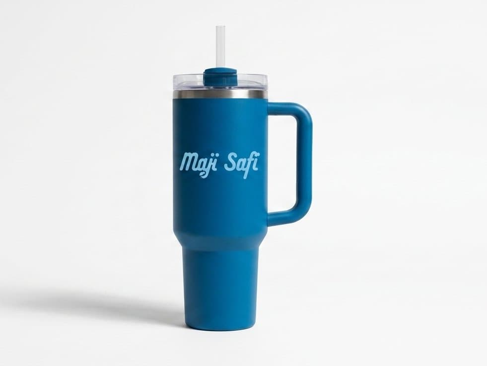 Maji Safi insulated tumbler — member merch